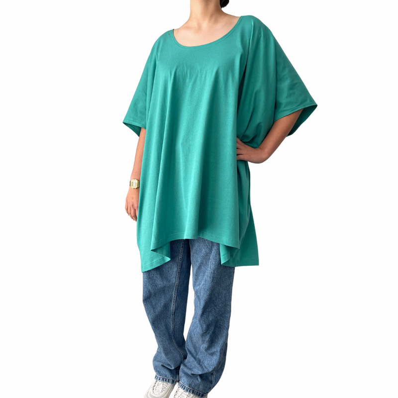 Oversized Box Tee Aquamarine