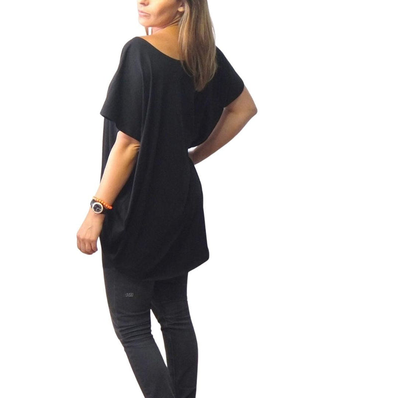 GOTS Certified Organic Round Neck Circular Tee Black