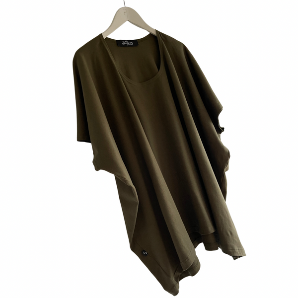 Oversized Box Tee Khaki