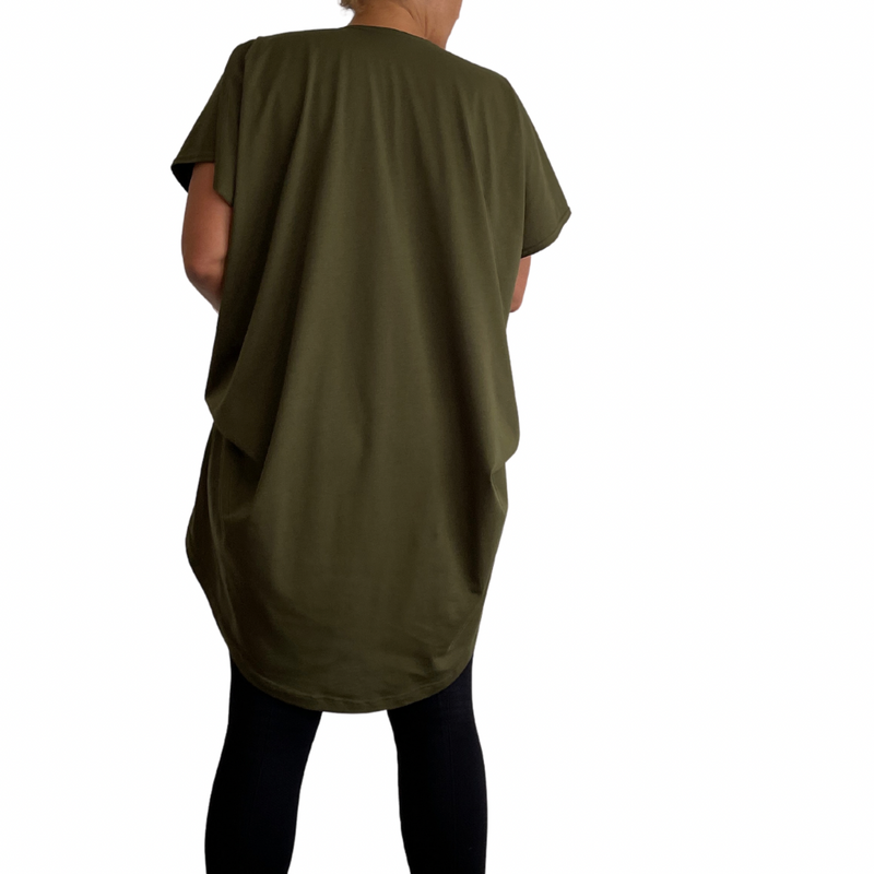 GOTS CERTIFIED ORGANIC COTTON TEE KHAKI 